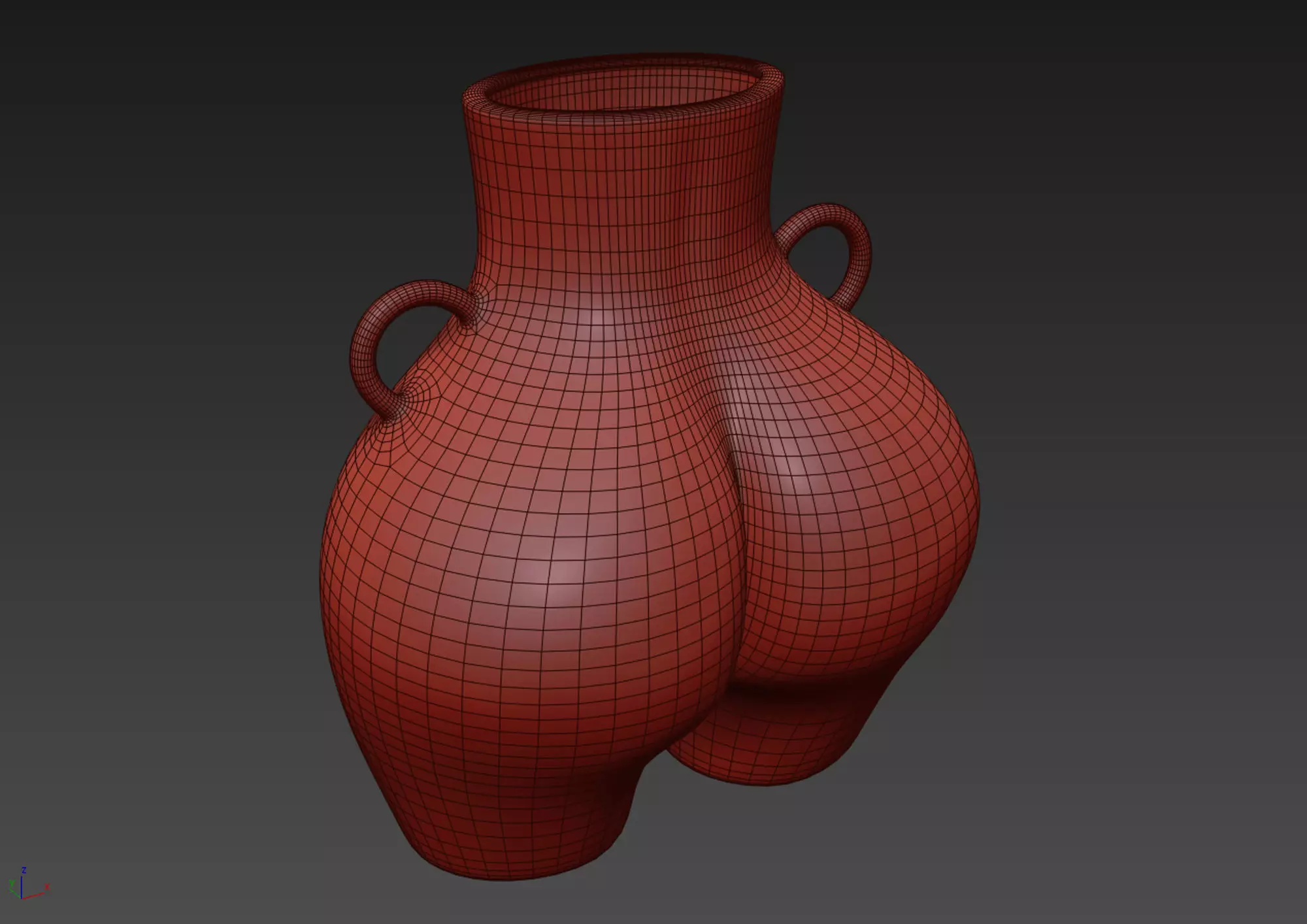 Female Body Vase 3D model 3D model_25