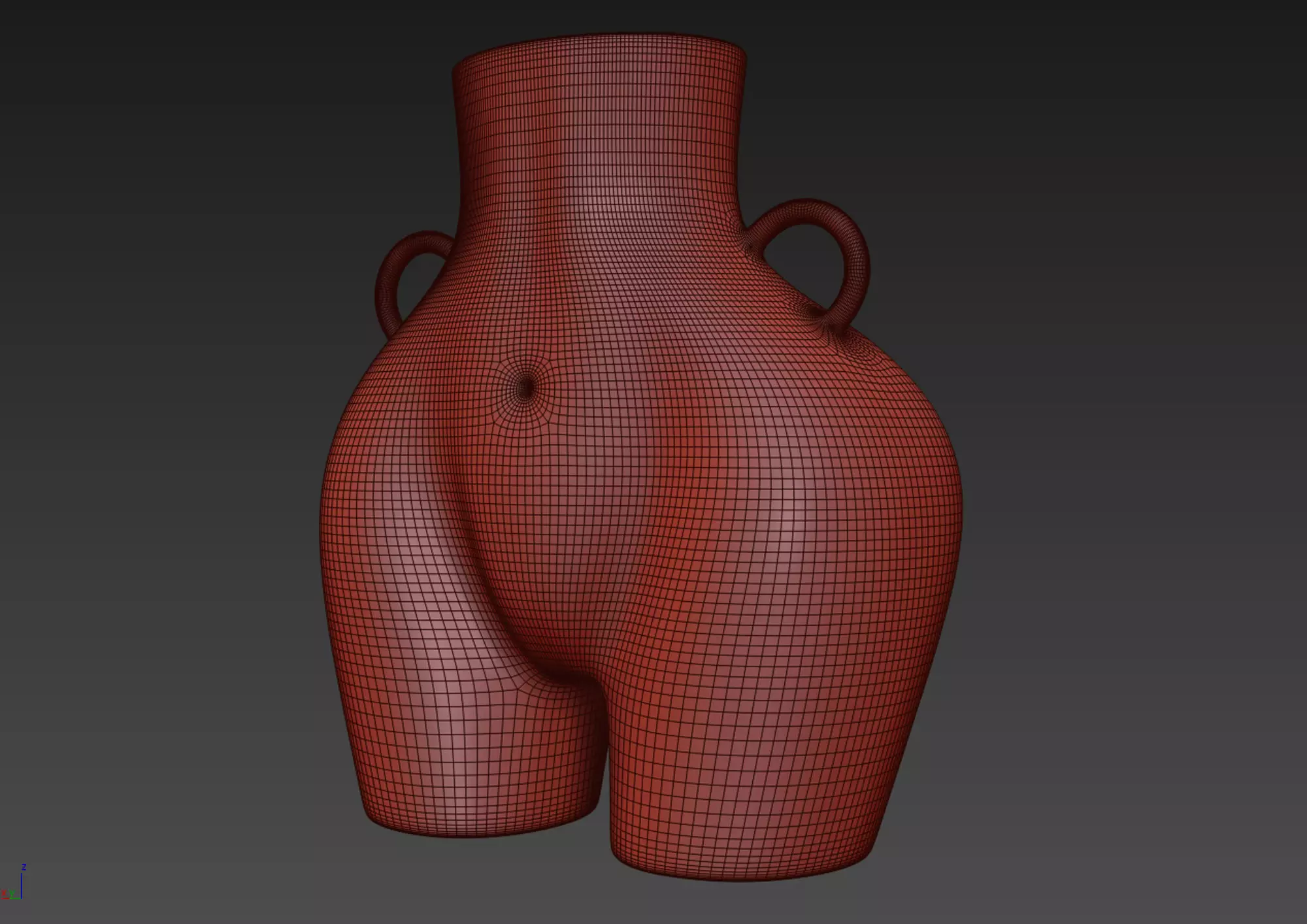 Female Body Vase 3D model 3D model_13