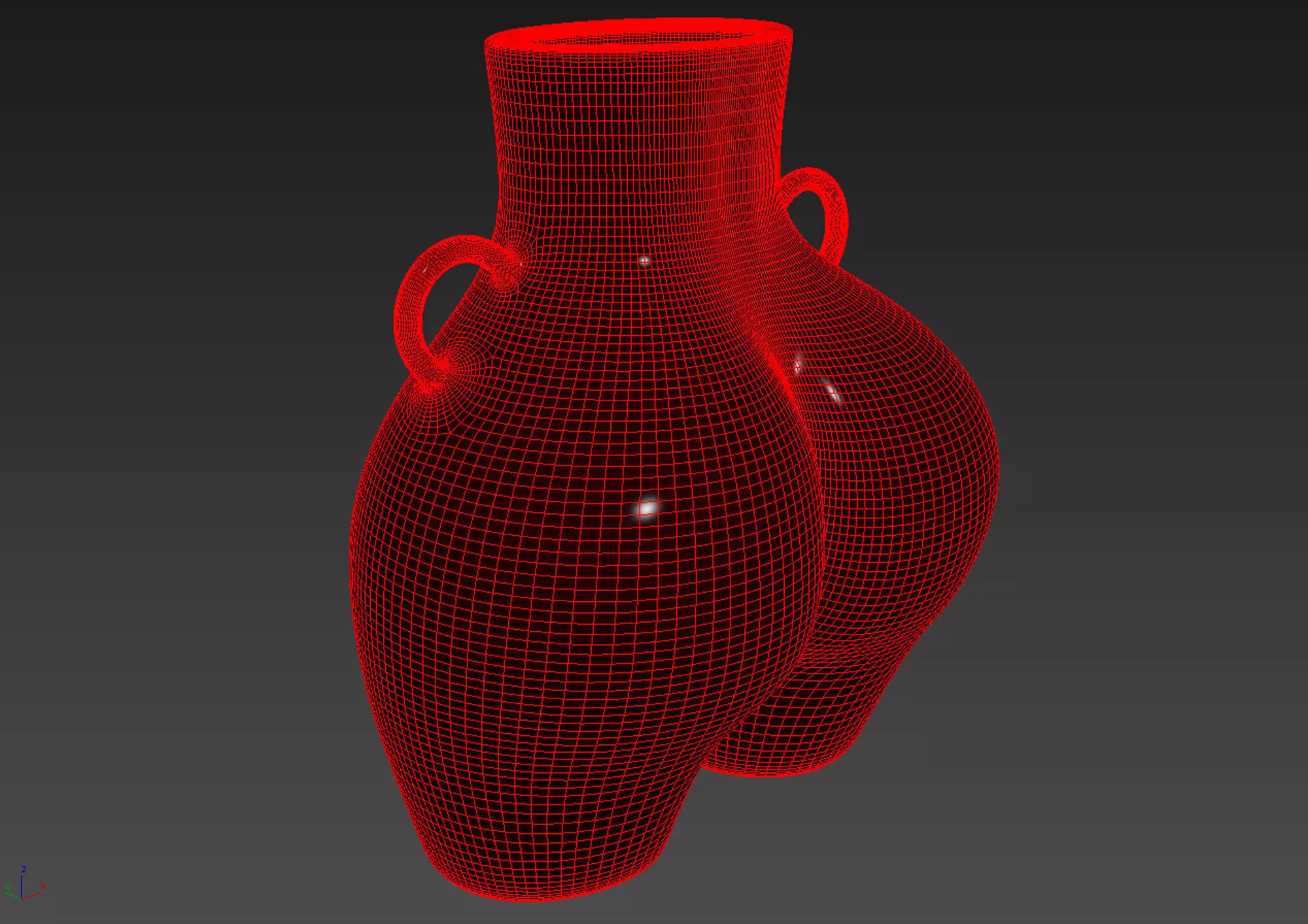 Female Body Vase 3D model 3D model_3