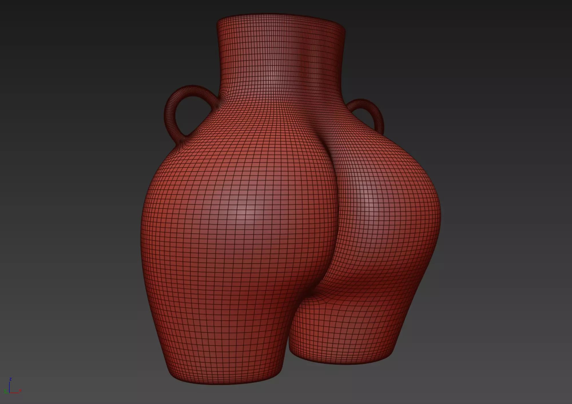 Female Body Vase 3D model 3D model_19