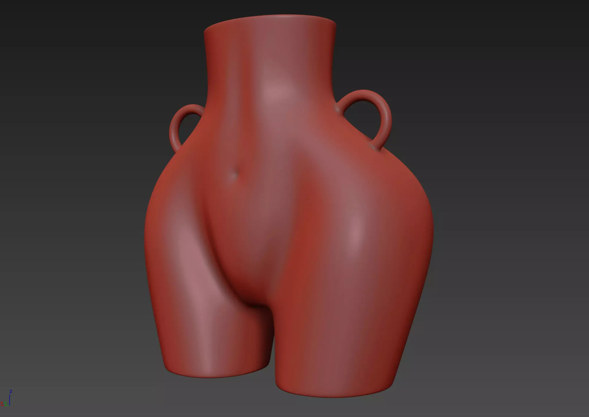 Female Body Vase 3D model 3D model_10