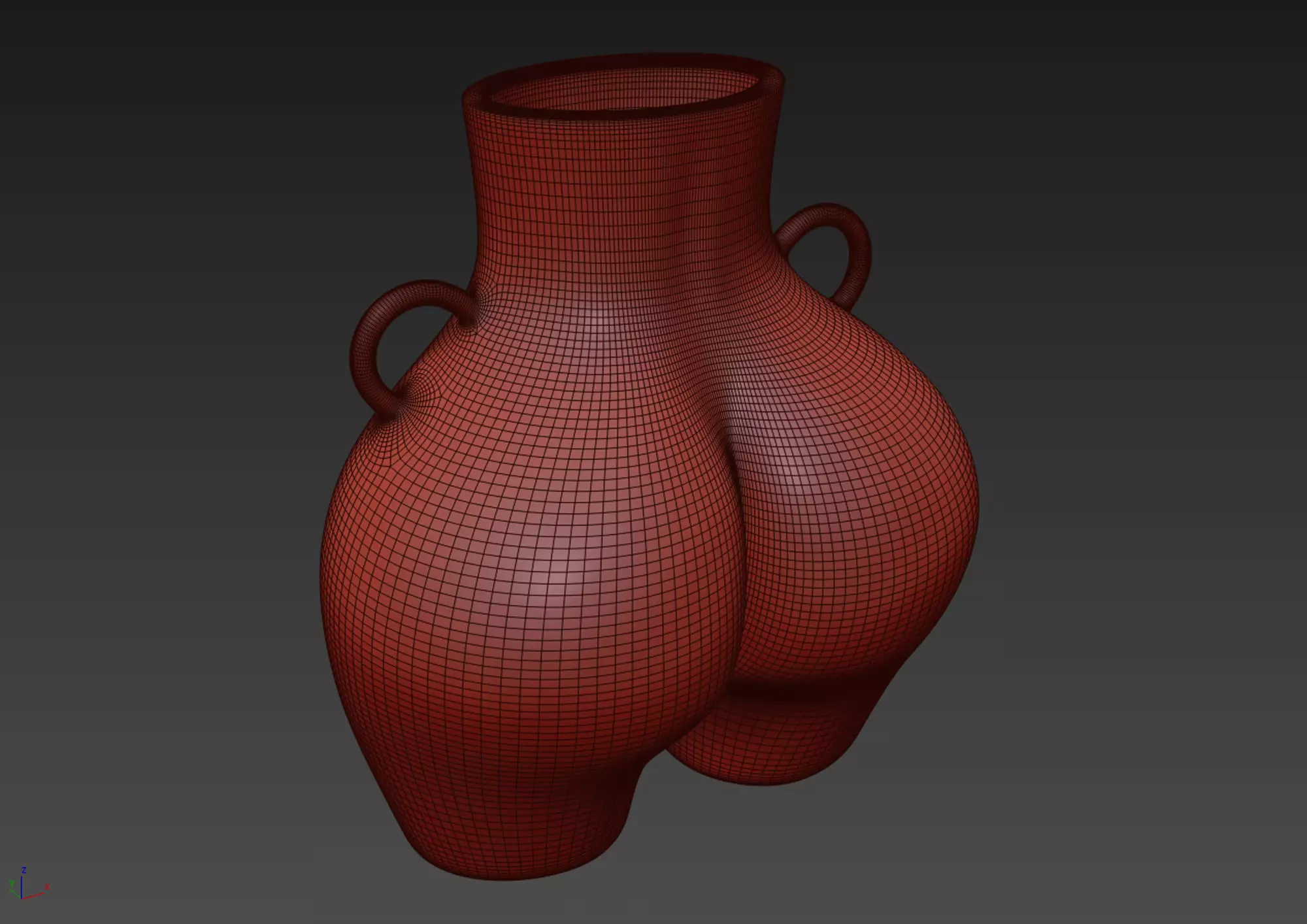 Female Body Vase 3D model 3D model_26