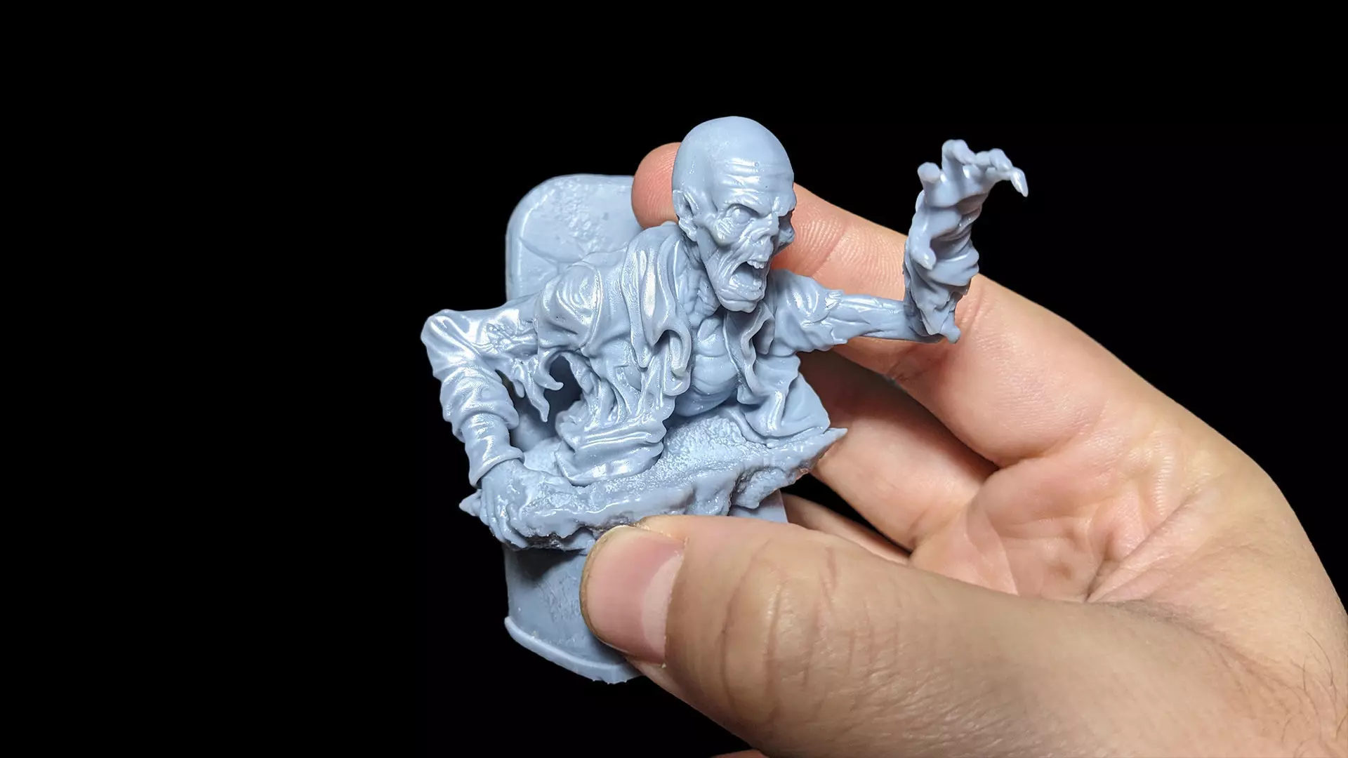 Zombie Rising Bust 3D print model_1