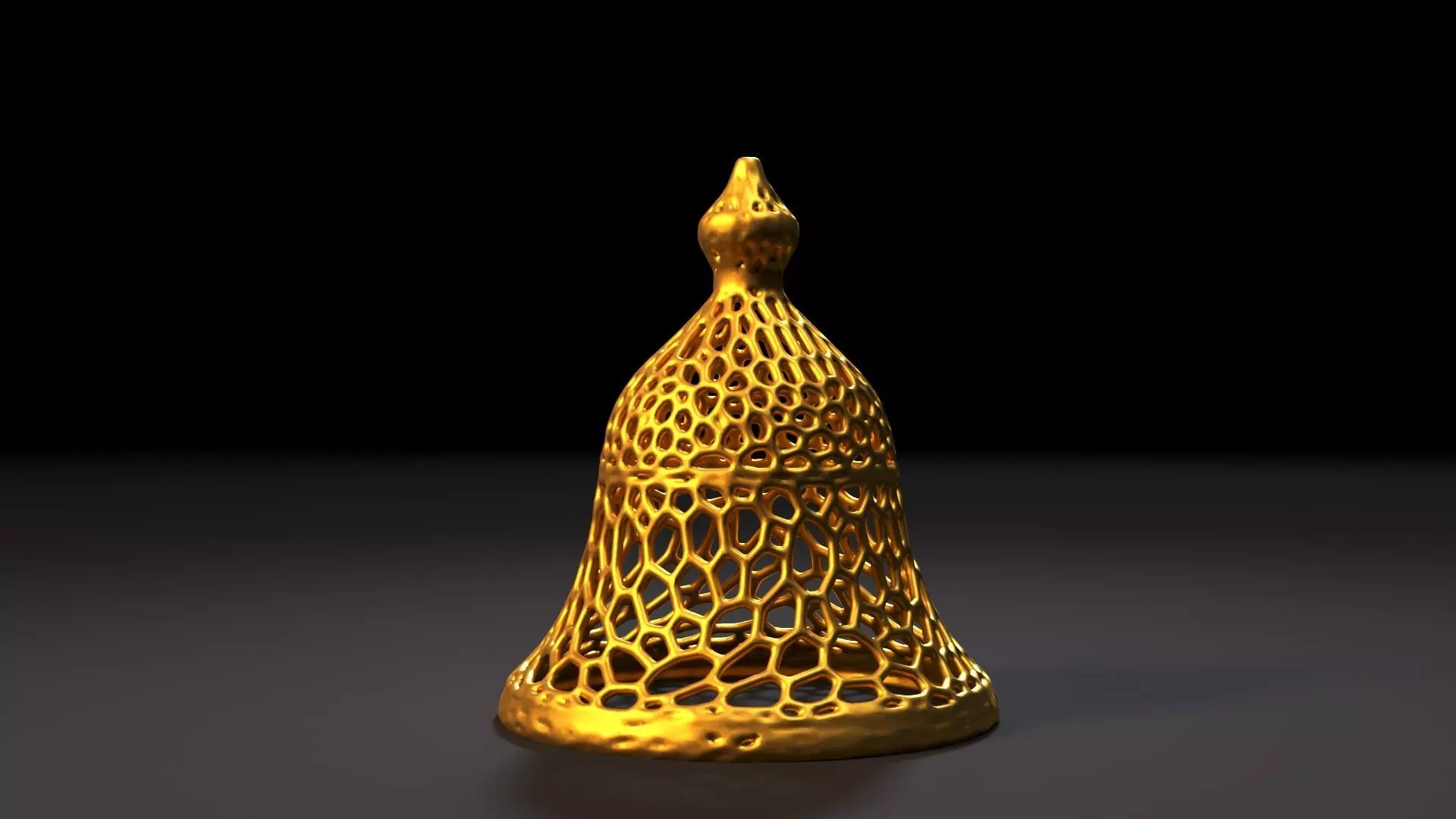Bell Voronoi 3D print model_3