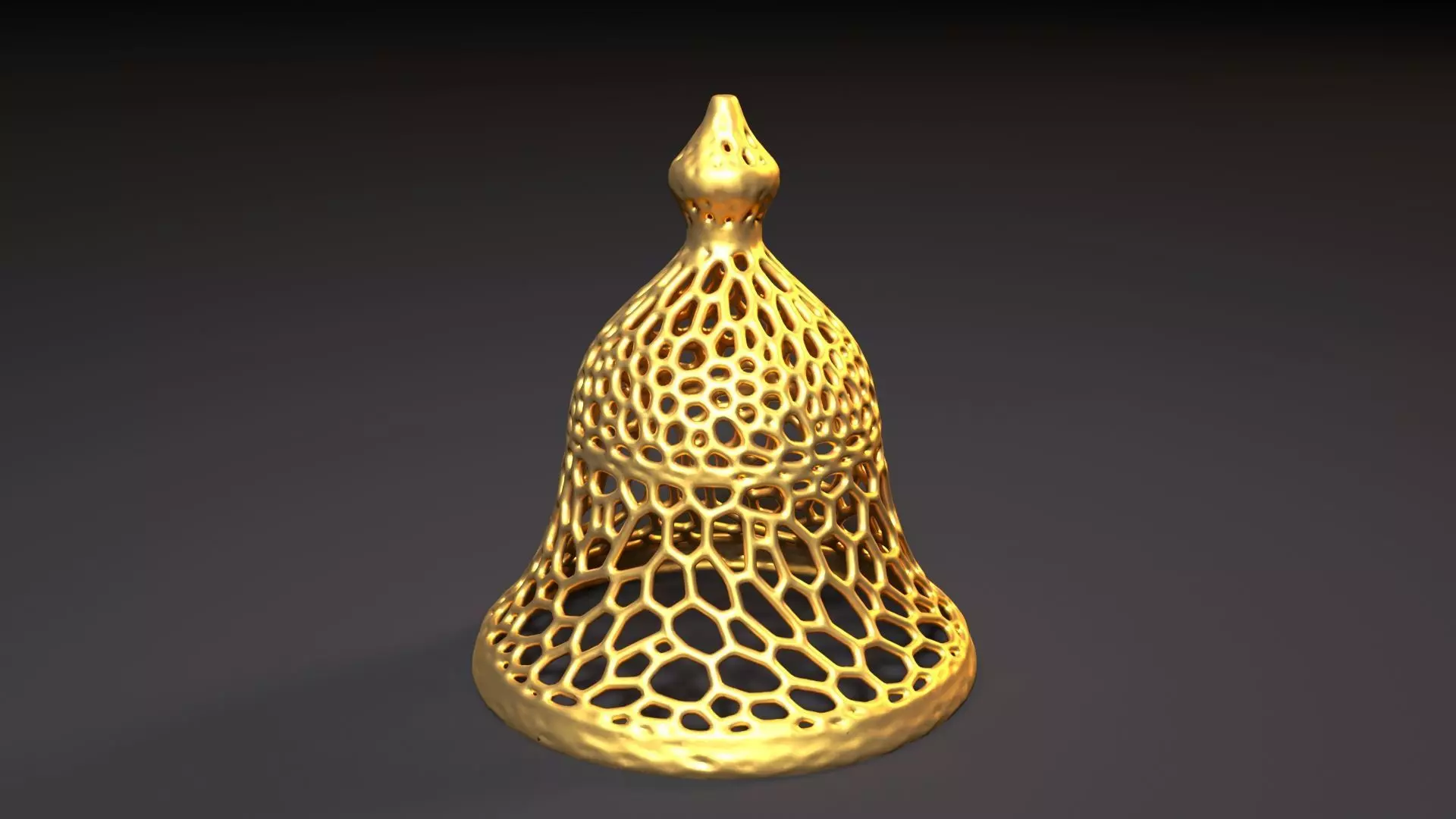 Bell Voronoi 3D print model_0