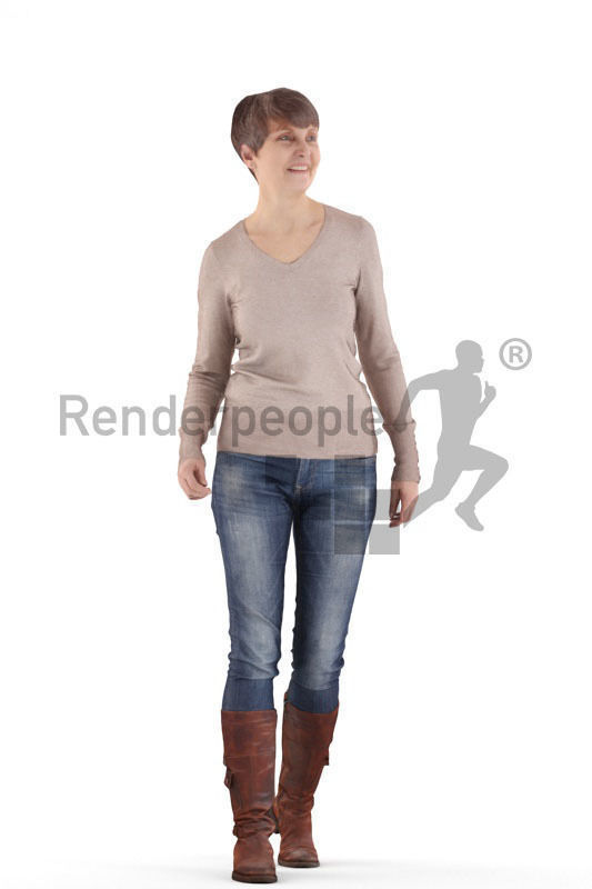 Casual posed character models bundle Nr 002 3D model_7