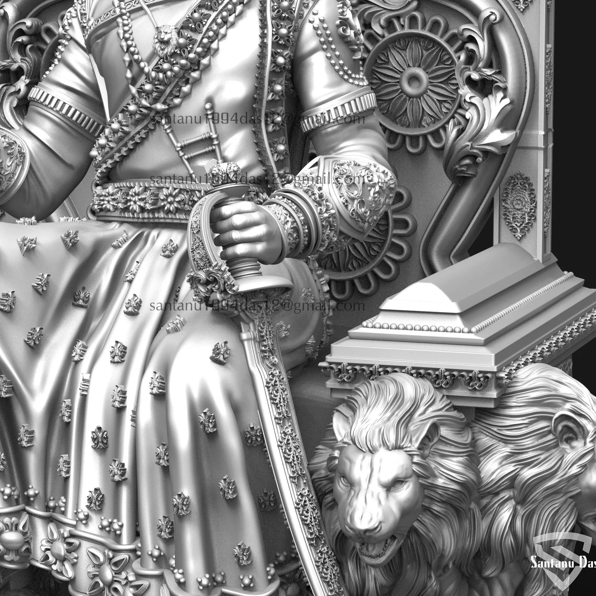 Chhatrapati Shivaji Maharaj 3dPrint 3D print model_3