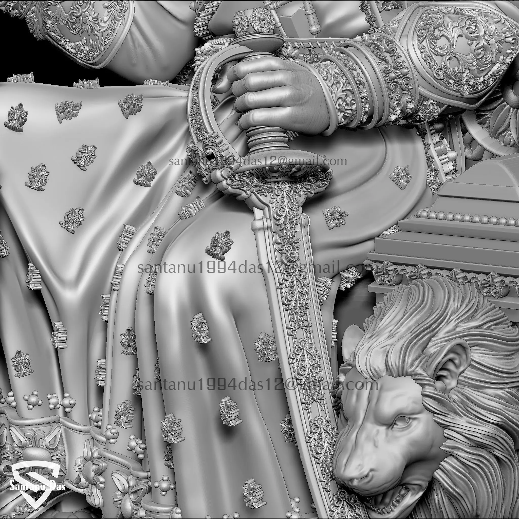 Chhatrapati Shivaji Maharaj 3dPrint 3D print model_14