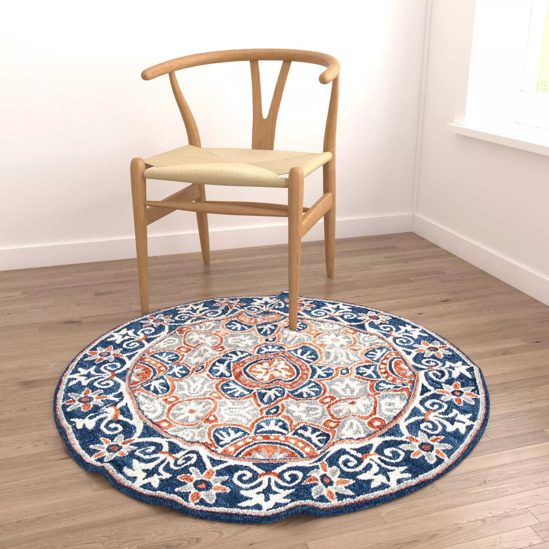 Rugs No 1054 Low-poly 3D model_3