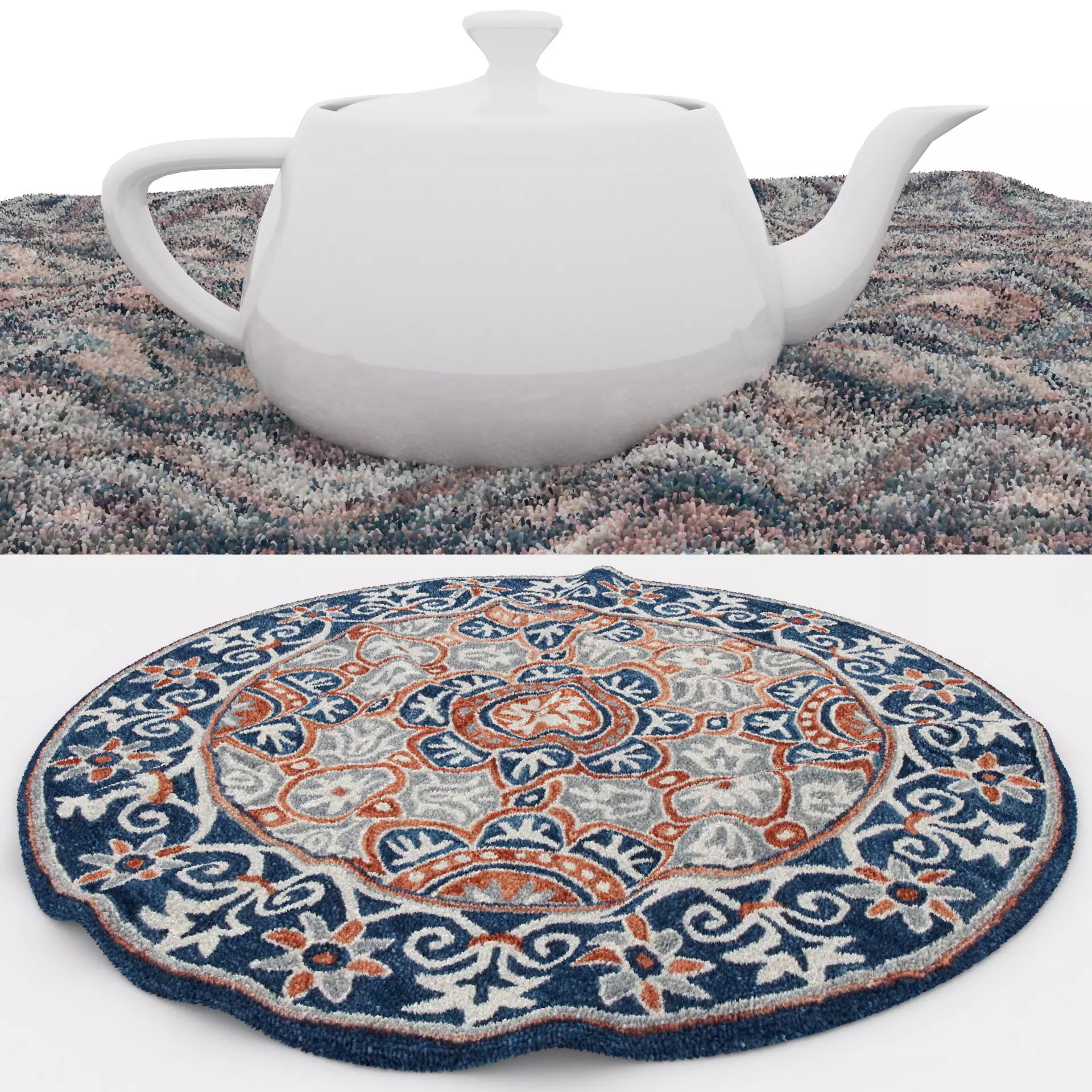 Rugs No 1054 Low-poly 3D model_1