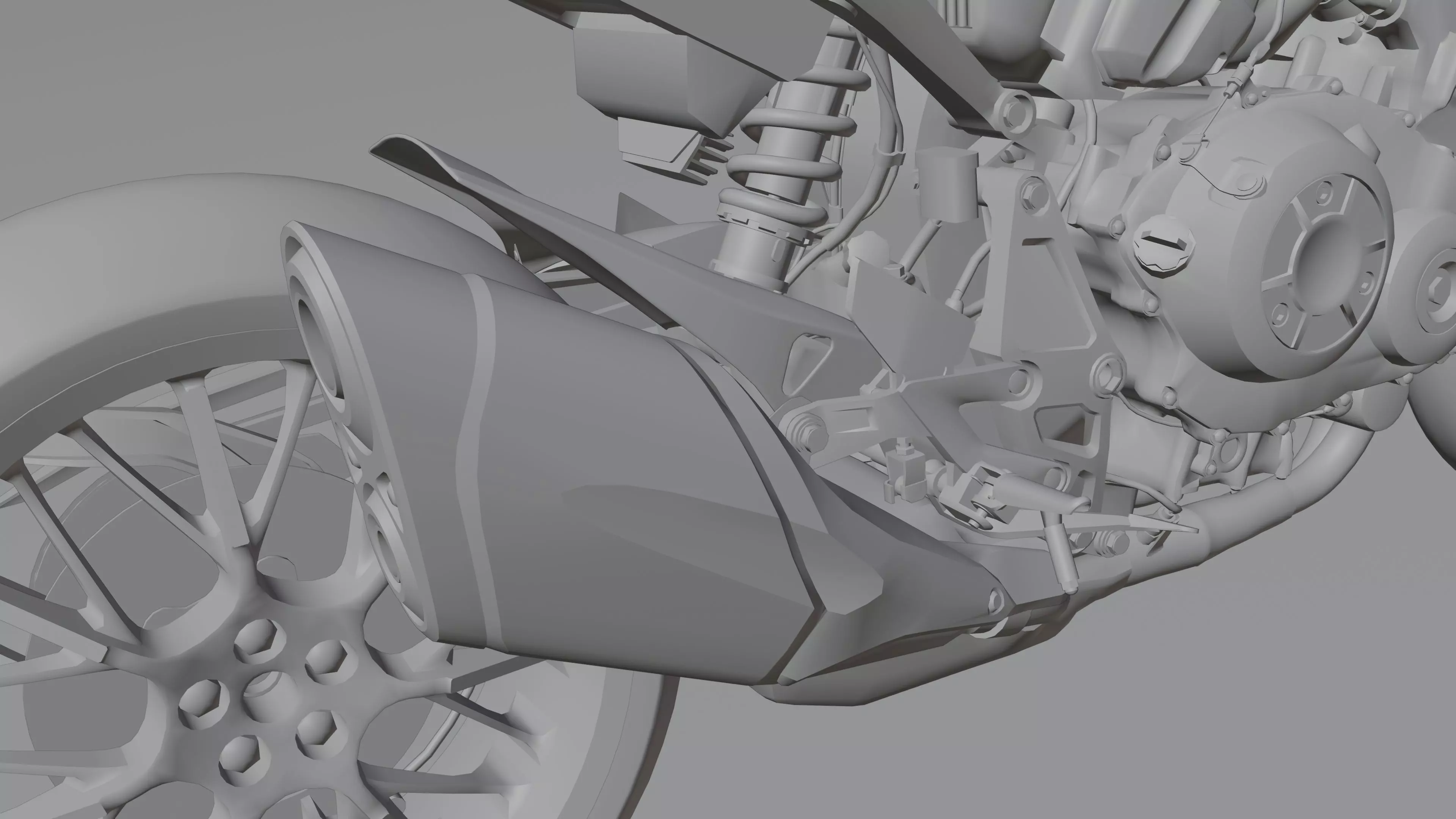 Honda CB1000R Black Edition 2021 Low-poly 3D model_21