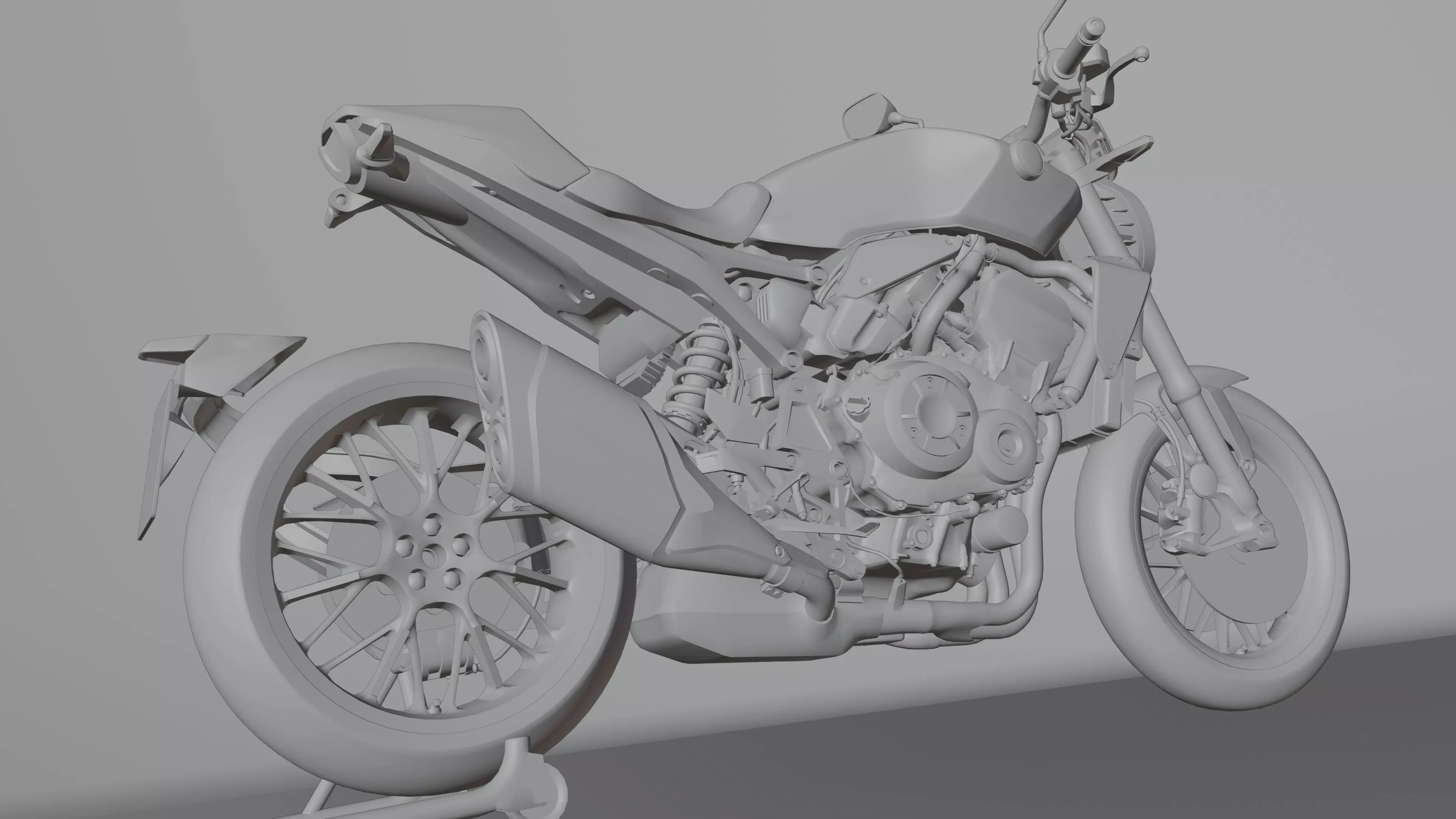 Honda CB1000R Black Edition 2021 Low-poly 3D model_23