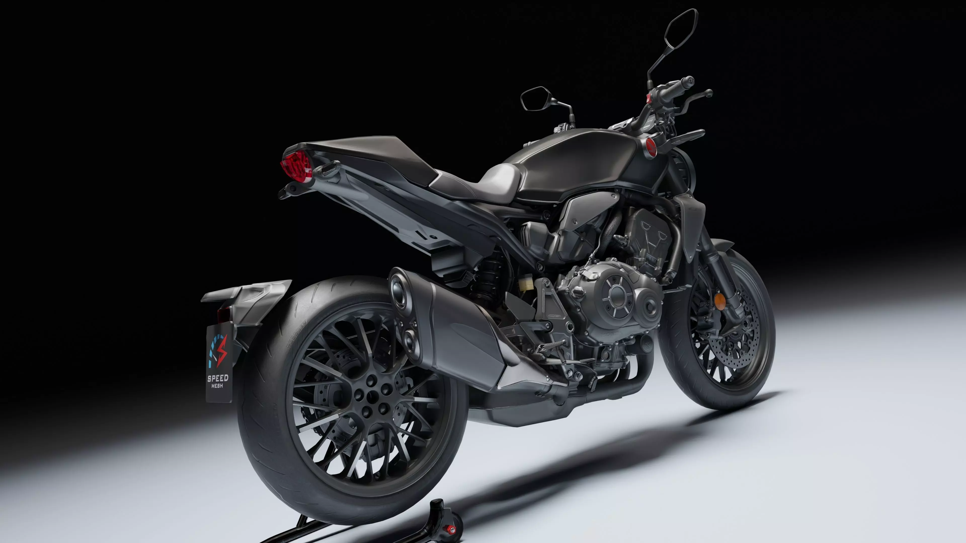 Honda CB1000R Black Edition 2021 Low-poly 3D model_9