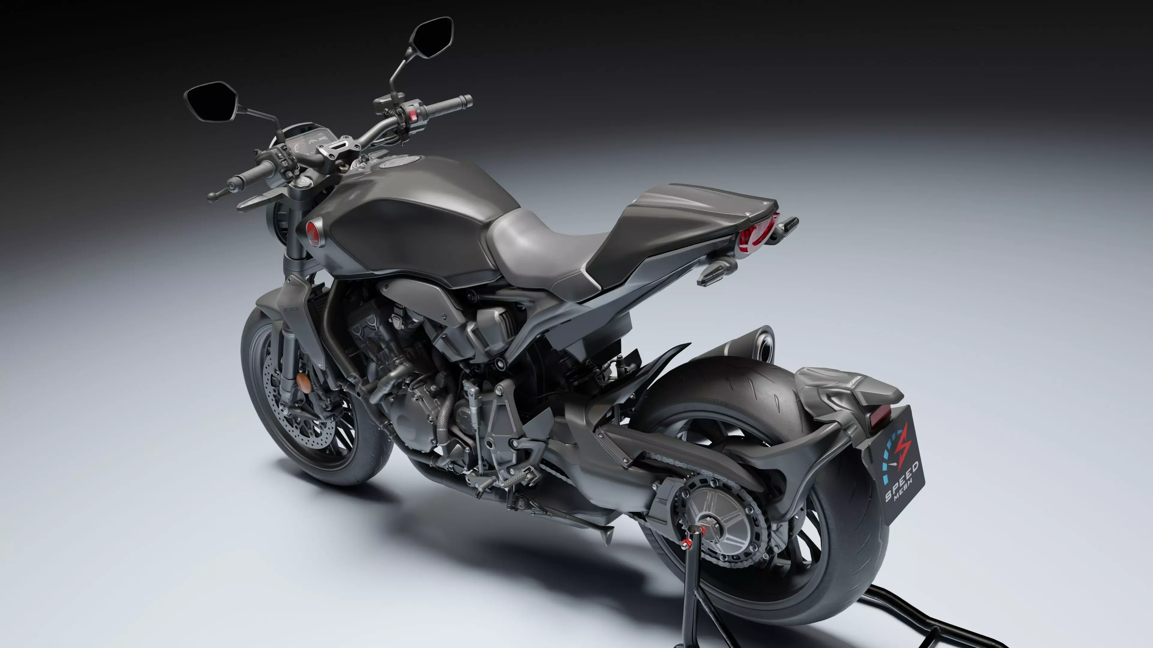 Honda CB1000R Black Edition 2021 Low-poly 3D model_4