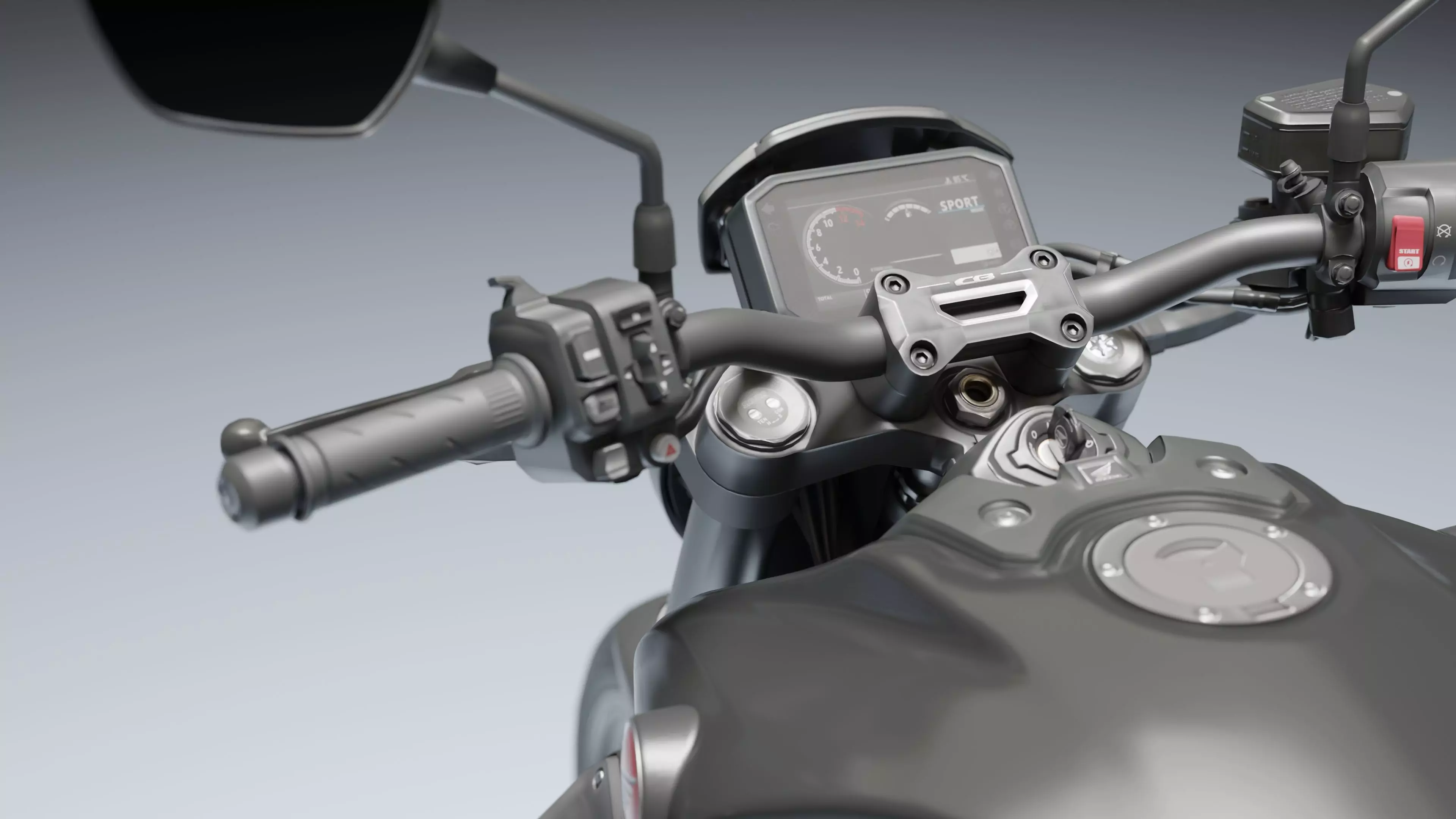 Honda CB1000R Black Edition 2021 Low-poly 3D model_10