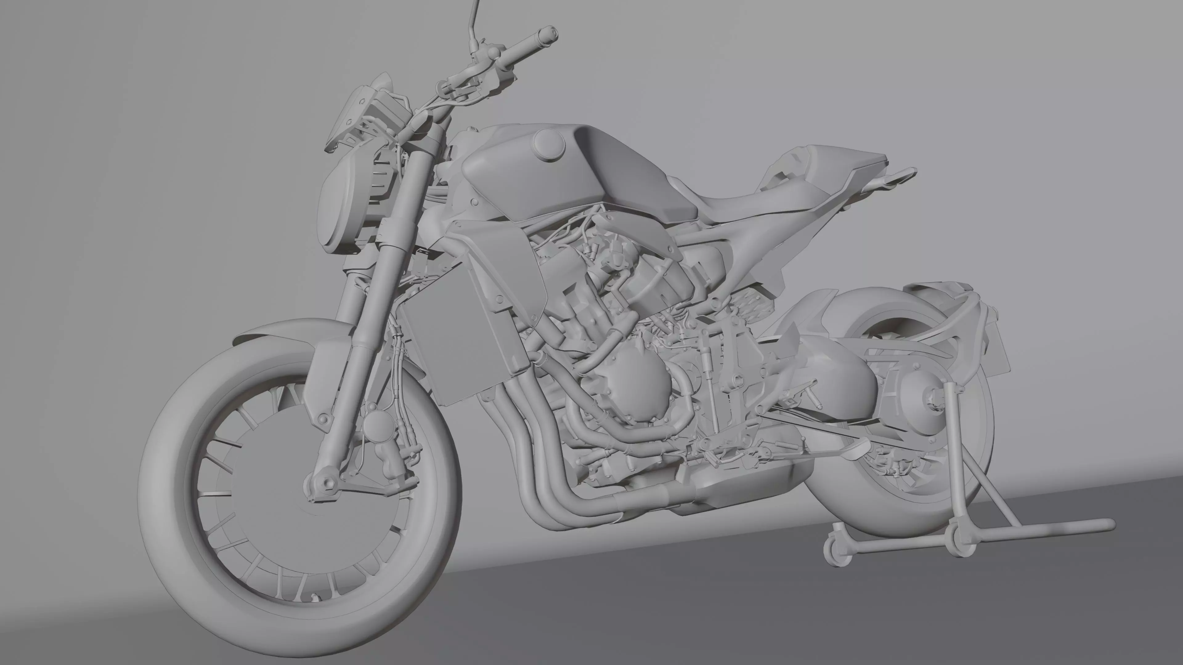Honda CB1000R Black Edition 2021 Low-poly 3D model_25