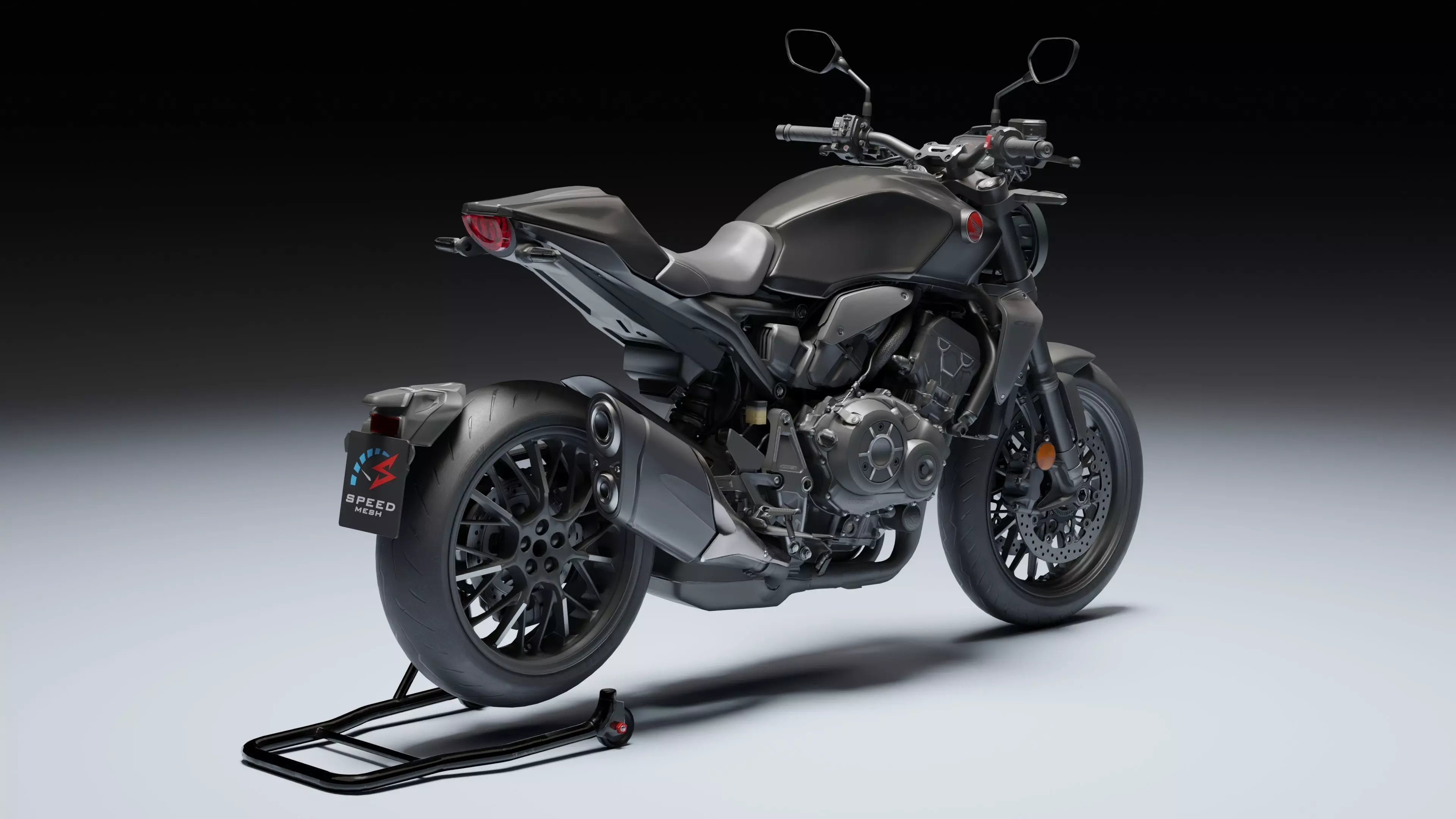 Honda CB1000R Black Edition 2021 Low-poly 3D model_8