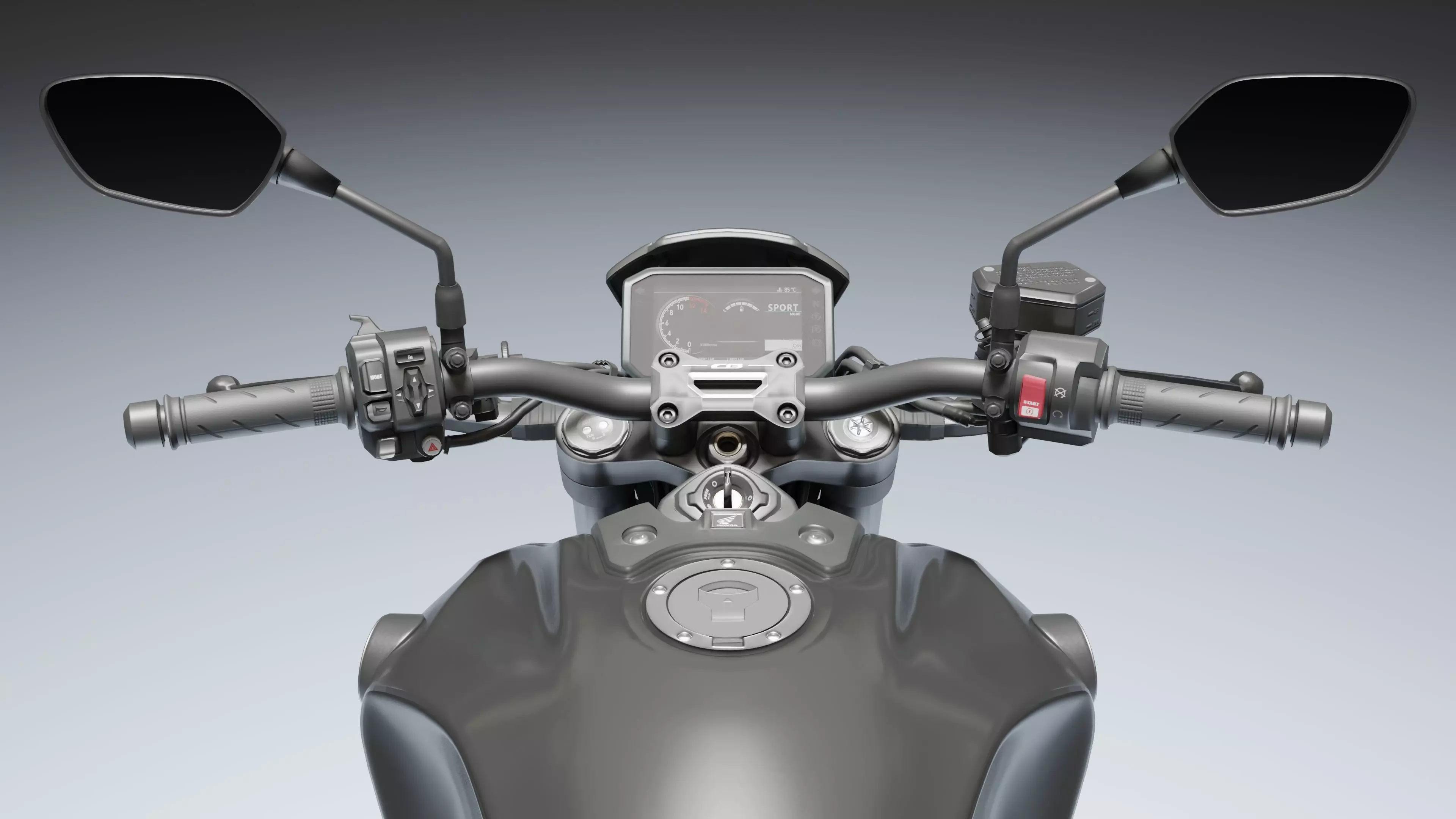 Honda CB1000R Black Edition 2021 Low-poly 3D model_11