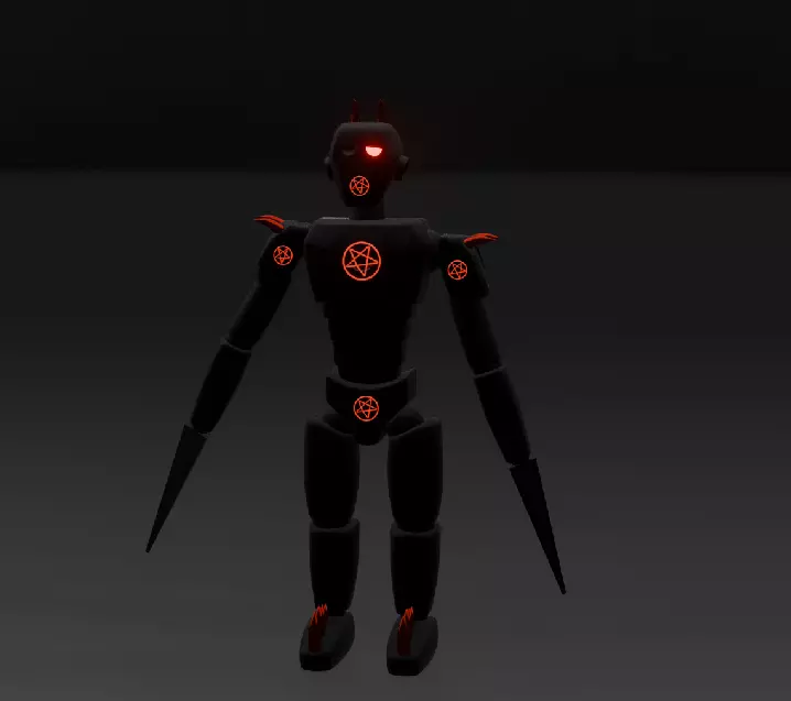 pack of 13 original low poly and rigged robots Low-poly 3D model_47