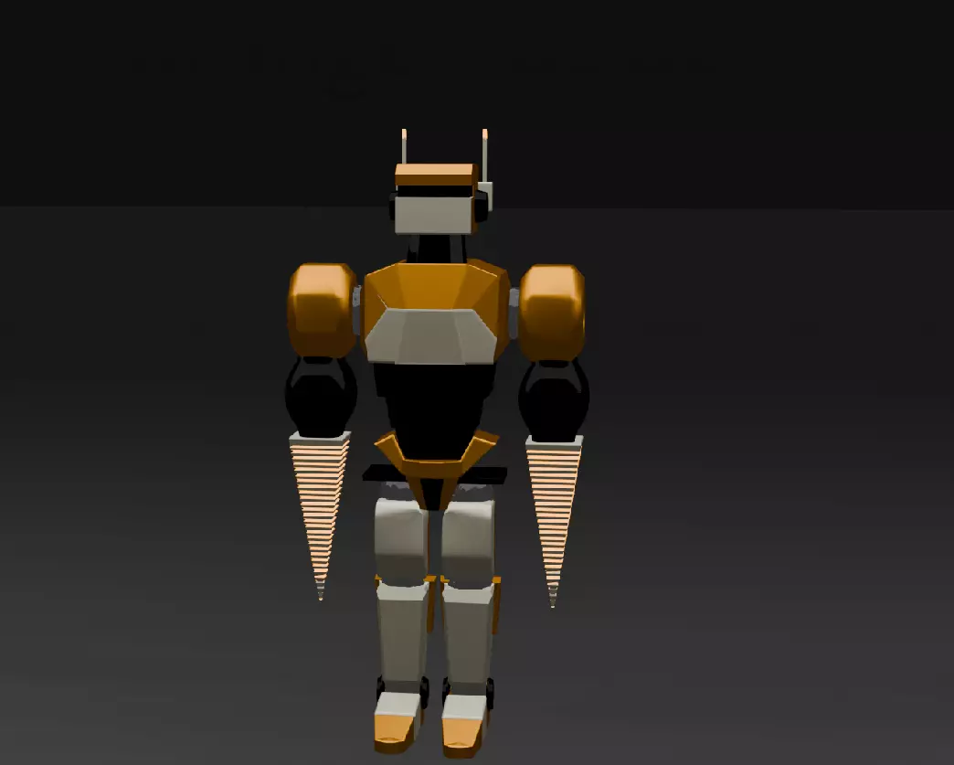 pack of 13 original low poly and rigged robots Low-poly 3D model_27