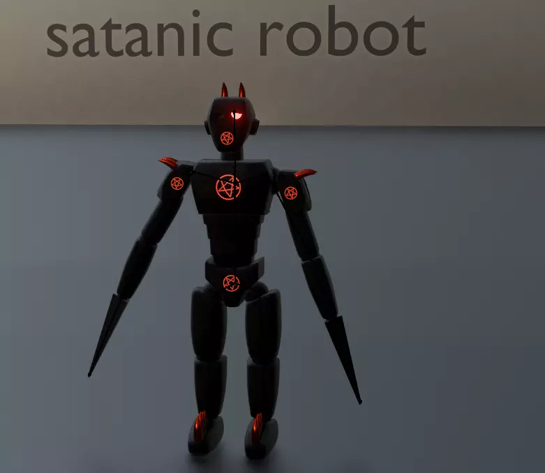 pack of 13 original low poly and rigged robots Low-poly 3D model_46