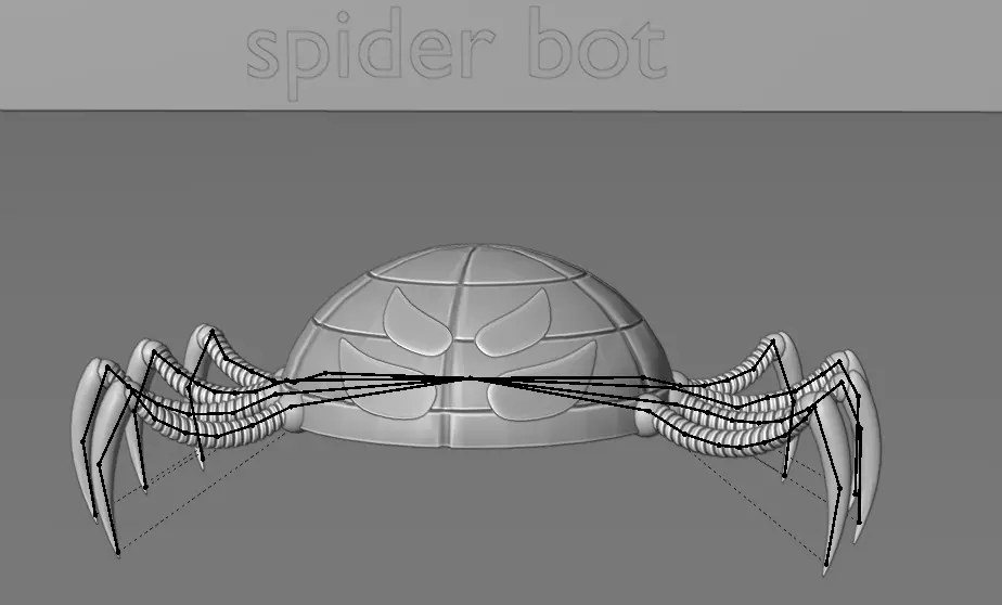 pack of 13 original low poly and rigged robots Low-poly 3D model_14