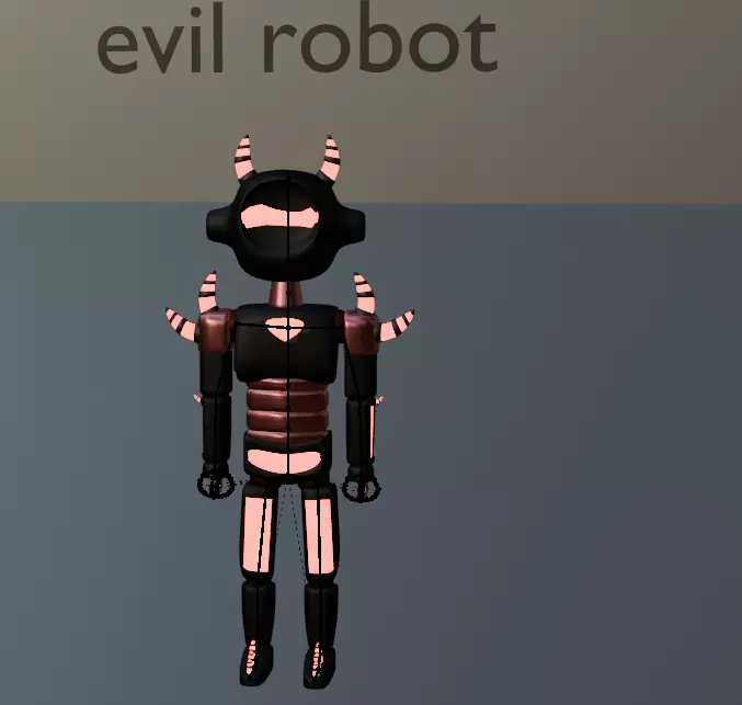 pack of 13 original low poly and rigged robots Low-poly 3D model_21