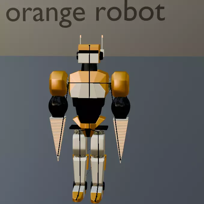 pack of 13 original low poly and rigged robots Low-poly 3D model_26