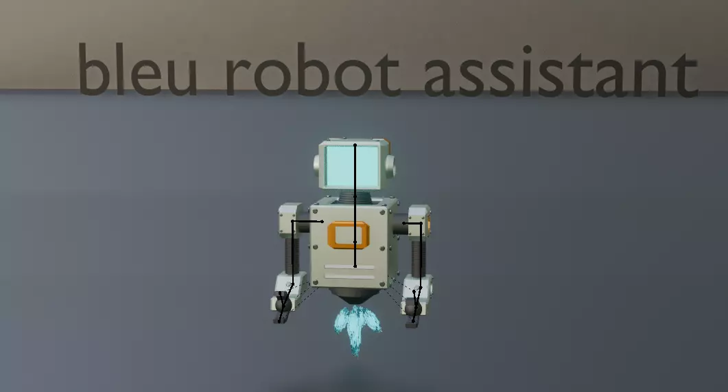 pack of 13 original low poly and rigged robots Low-poly 3D model_40