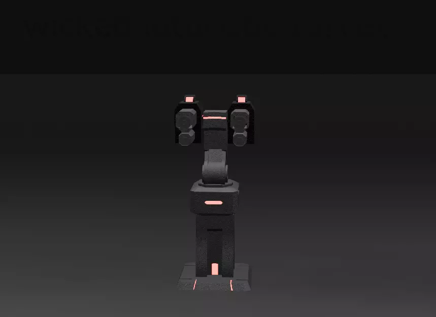 pack of 13 original low poly and rigged robots Low-poly 3D model_11