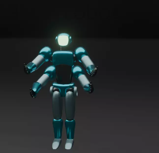 pack of 13 original low poly and rigged robots Low-poly 3D model_55