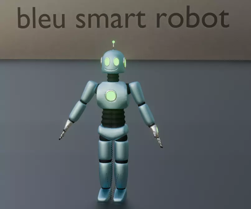 pack of 13 original low poly and rigged robots Low-poly 3D model_38