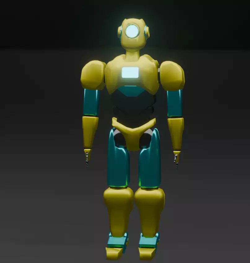 pack of 13 original low poly and rigged robots Low-poly 3D model_32