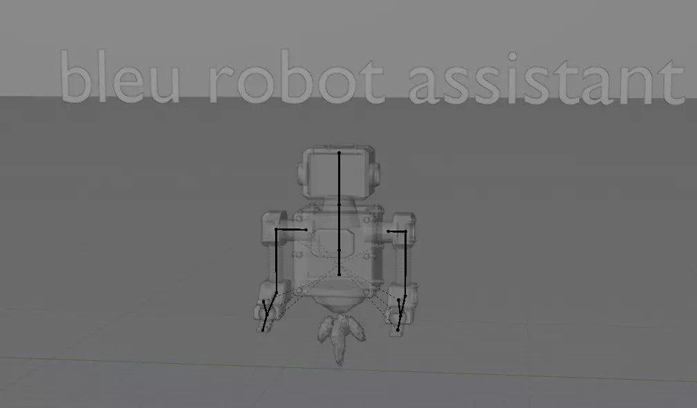 pack of 13 original low poly and rigged robots Low-poly 3D model_41