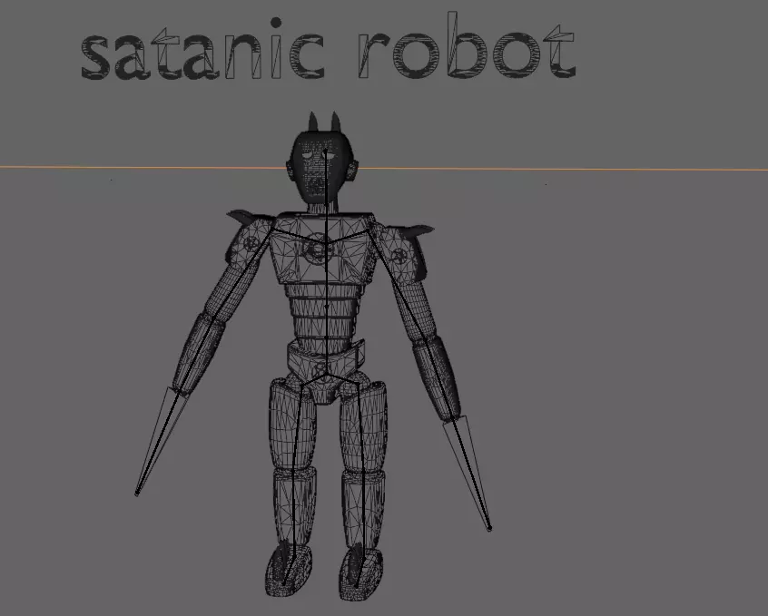 pack of 13 original low poly and rigged robots Low-poly 3D model_44