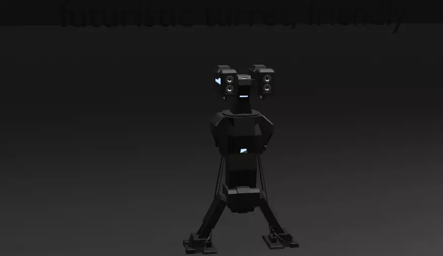 pack of 13 original low poly and rigged robots Low-poly 3D model_4