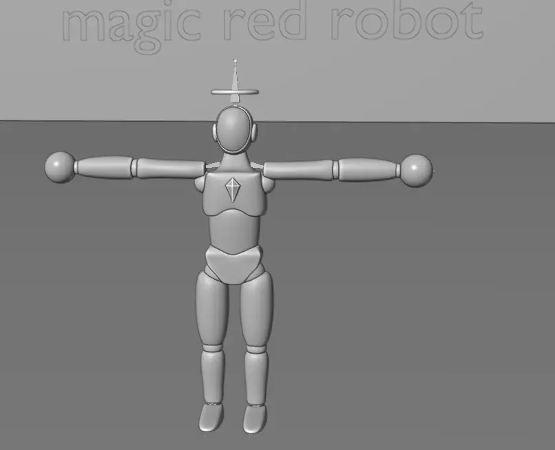 pack of 13 original low poly and rigged robots Low-poly 3D model_29