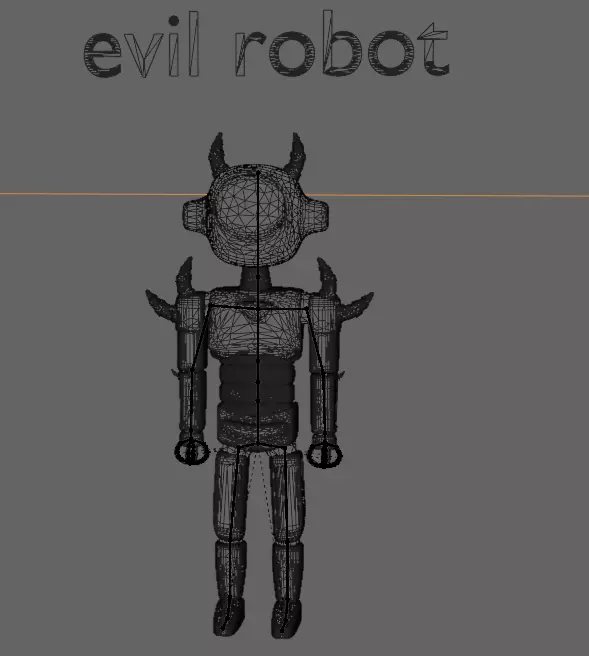 pack of 13 original low poly and rigged robots Low-poly 3D model_23