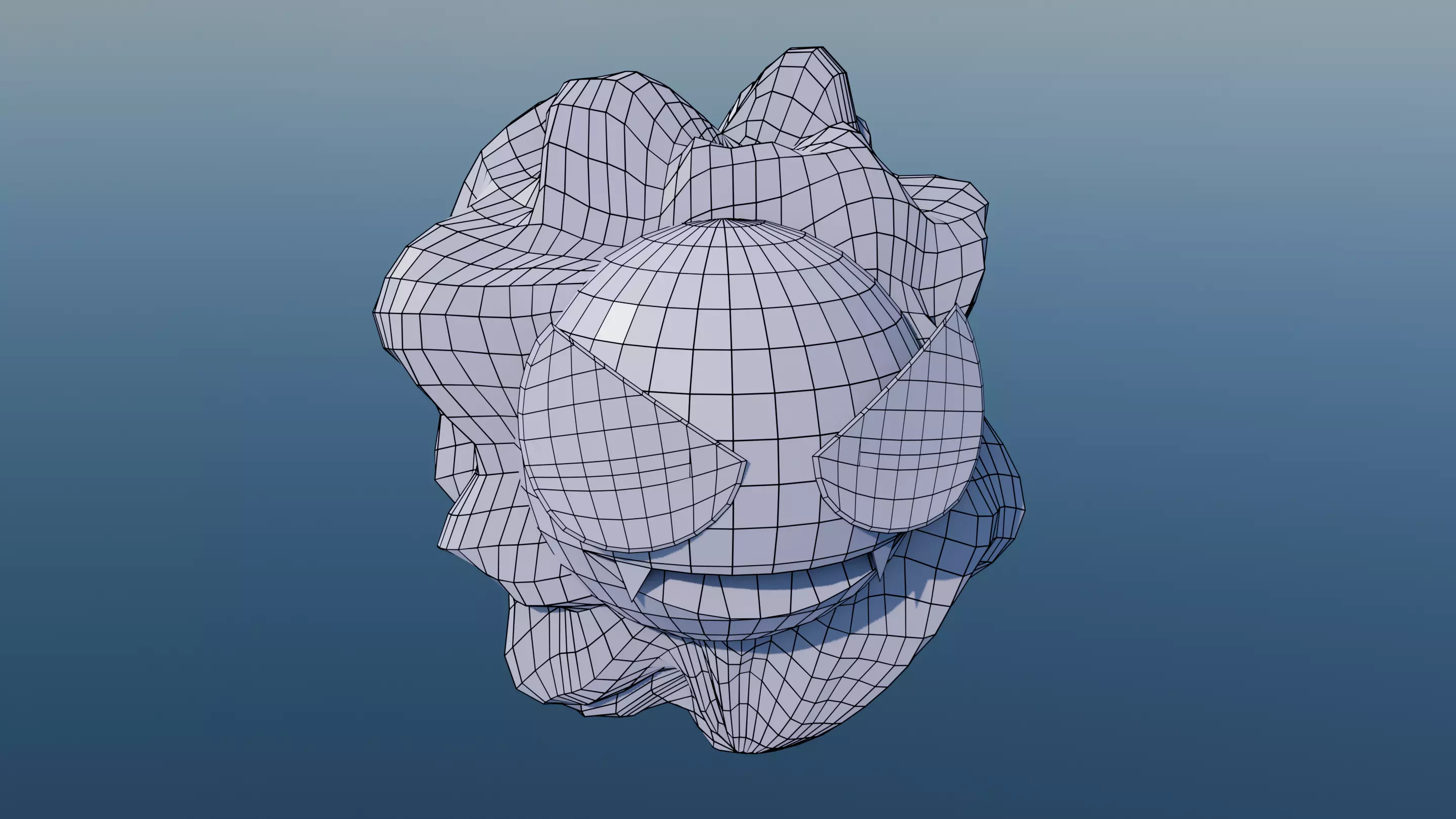 Pokemon Gastly and Shiny Version Low-poly 3D model_4