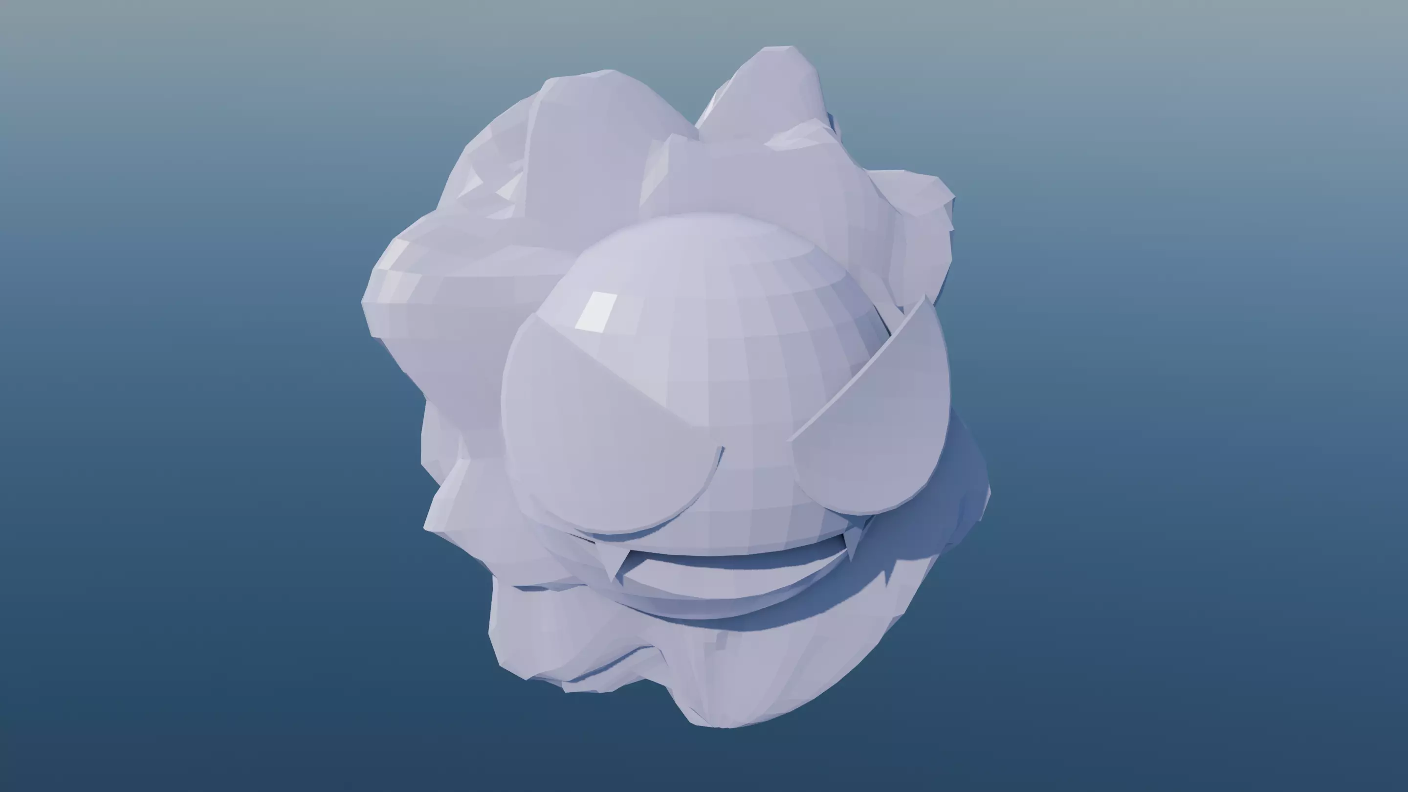 Pokemon Gastly and Shiny Version Low-poly 3D model_3