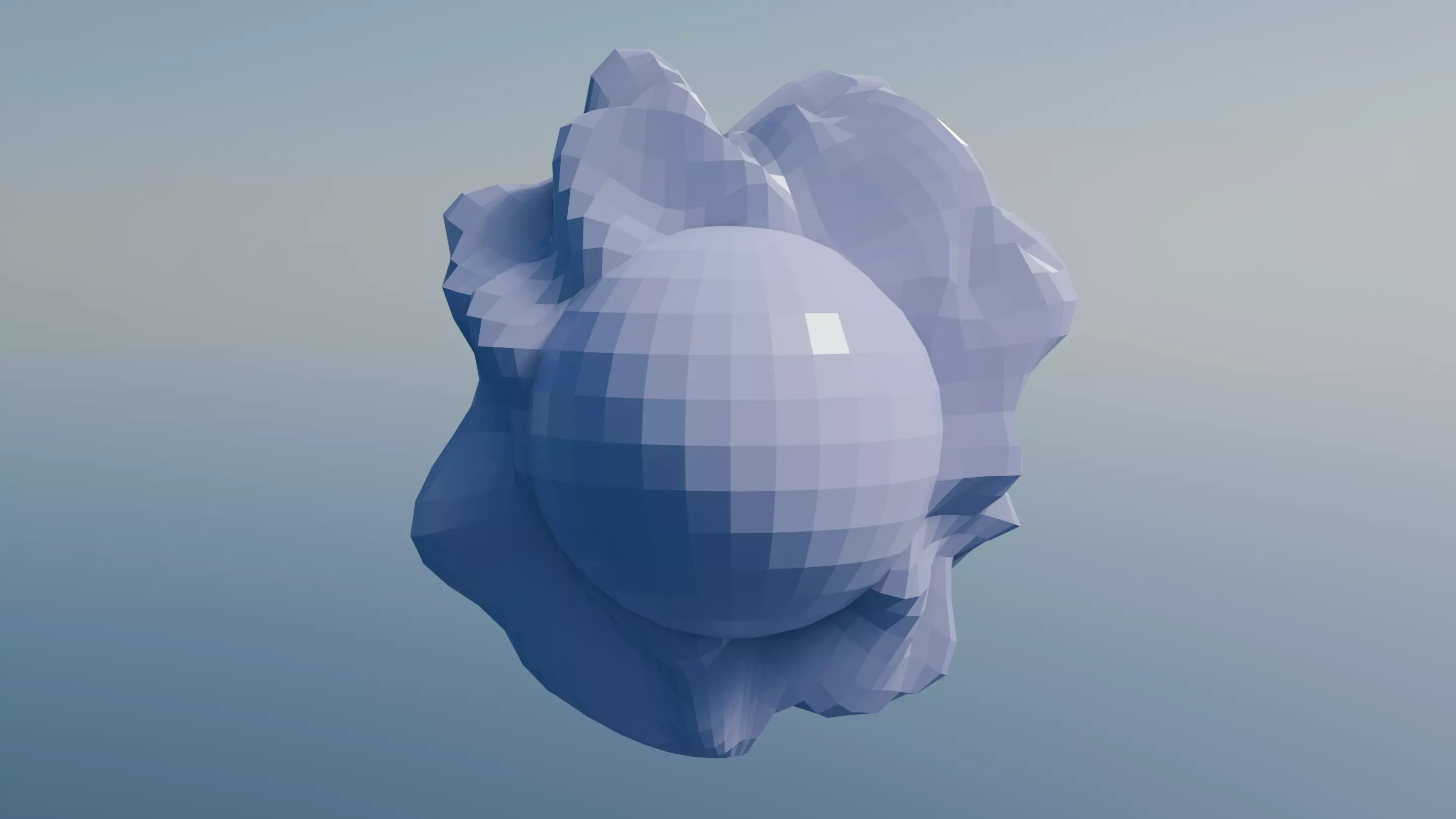 Pokemon Gastly and Shiny Version Low-poly 3D model_11