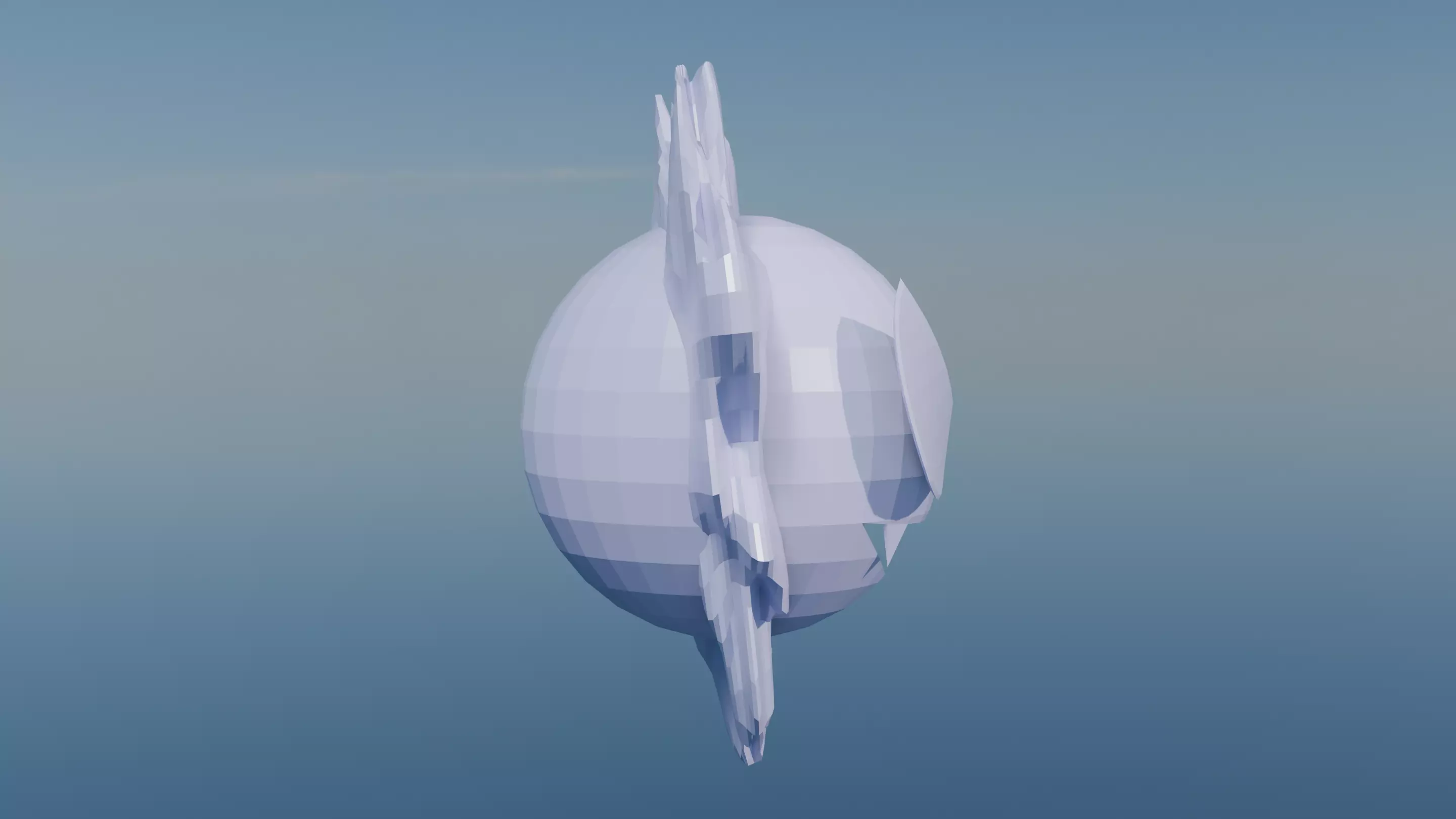 Pokemon Gastly and Shiny Version Low-poly 3D model_7