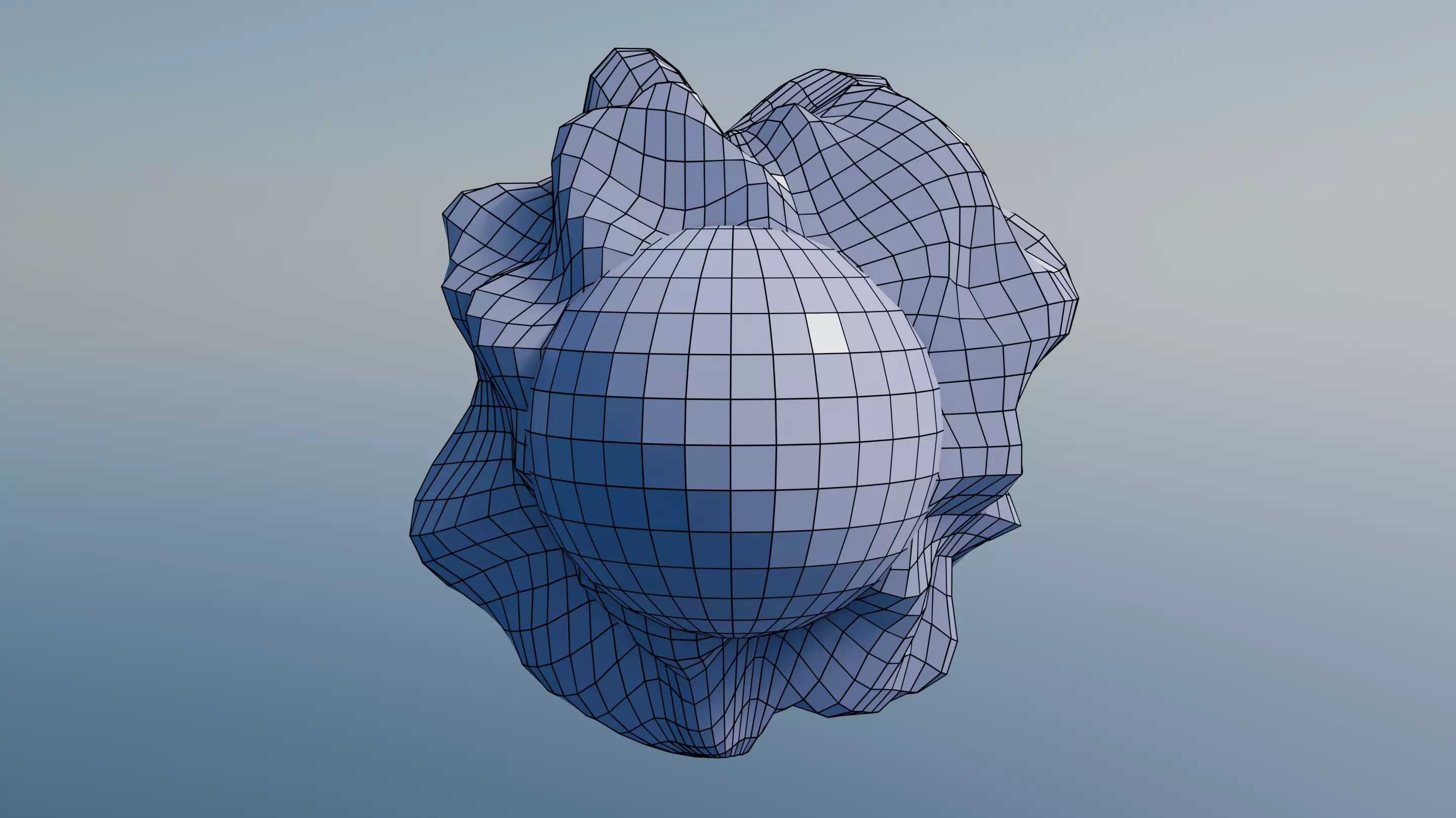 Pokemon Gastly and Shiny Version Low-poly 3D model_12