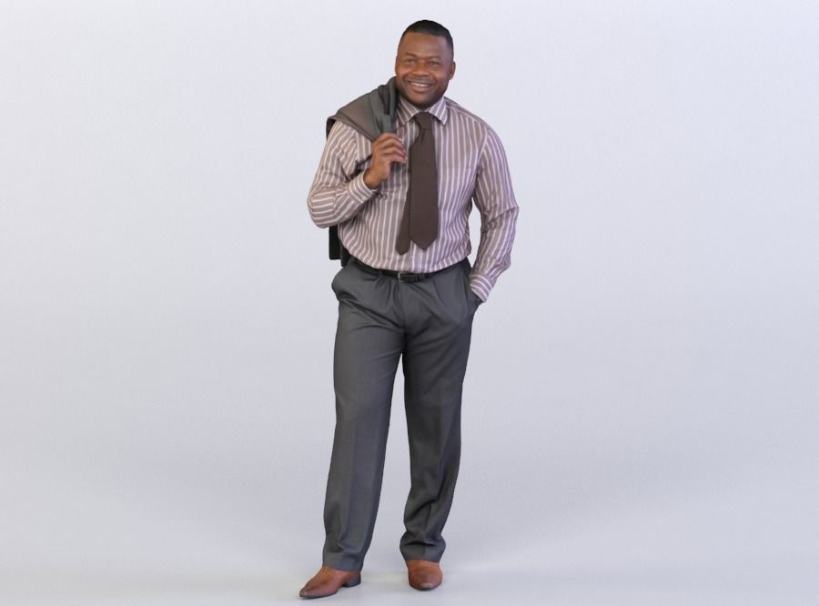 Business posed character models bundle Nr 001 3D model_9