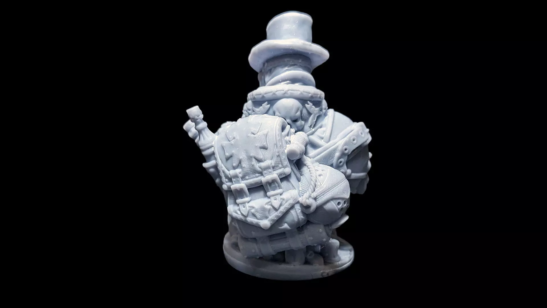 The Plague Doctor Bust Pre-Supported 3D print model_2