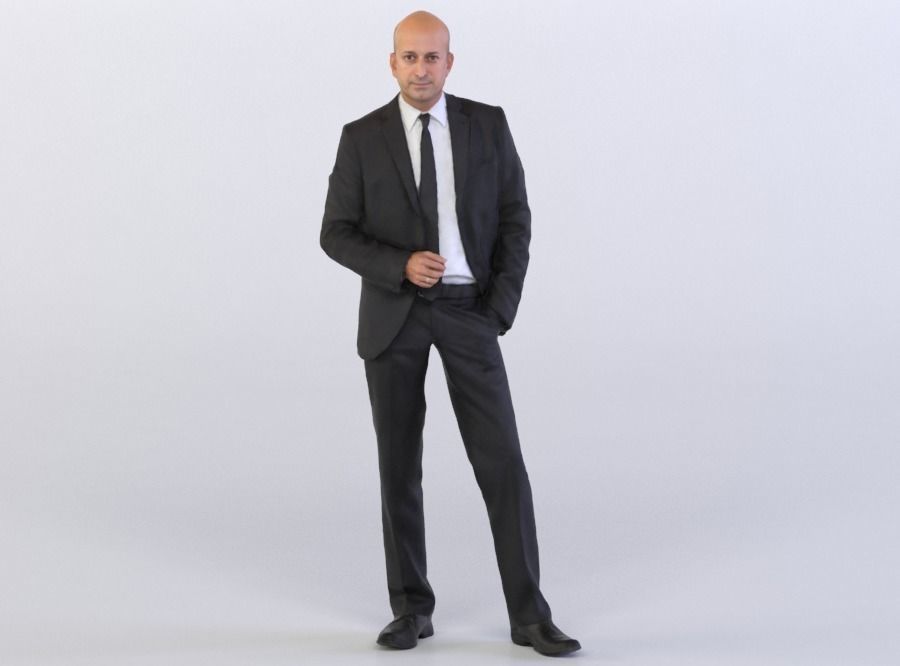 Business posed character models bundle Nr 002 3D model_10