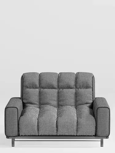 Velvet Lounge chair 3D model 5