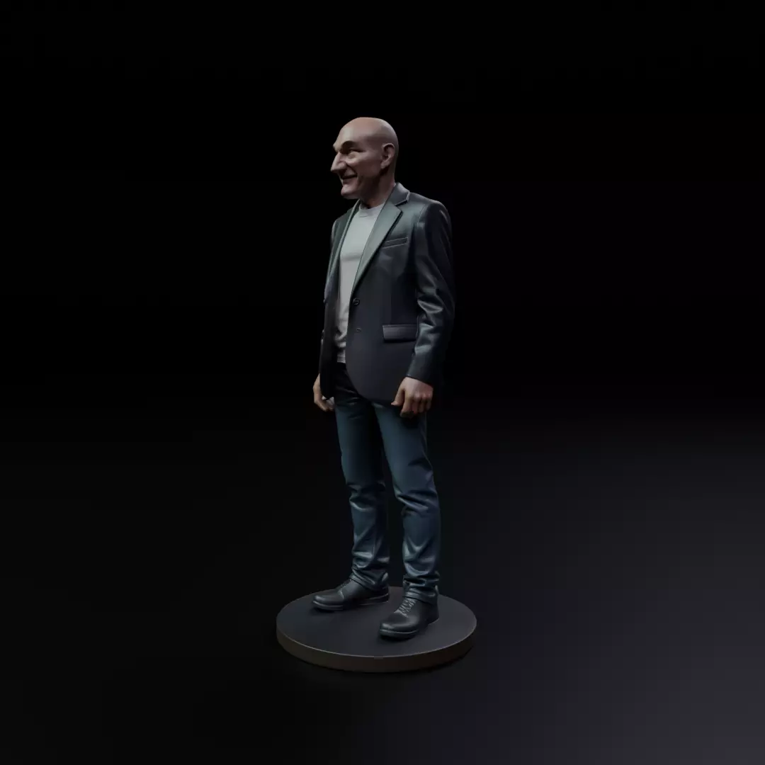 Patrick Stewart 3D print model_10