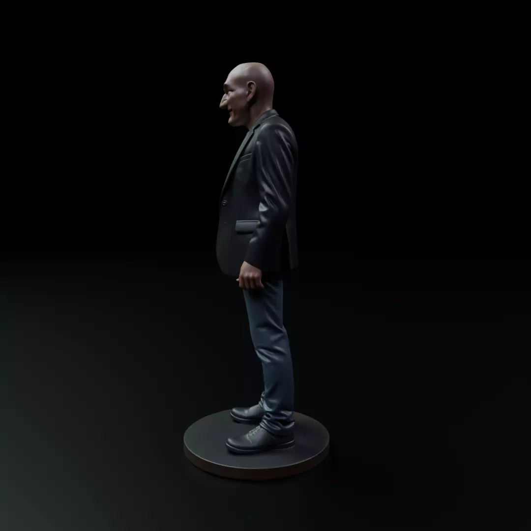 Patrick Stewart 3D print model_4