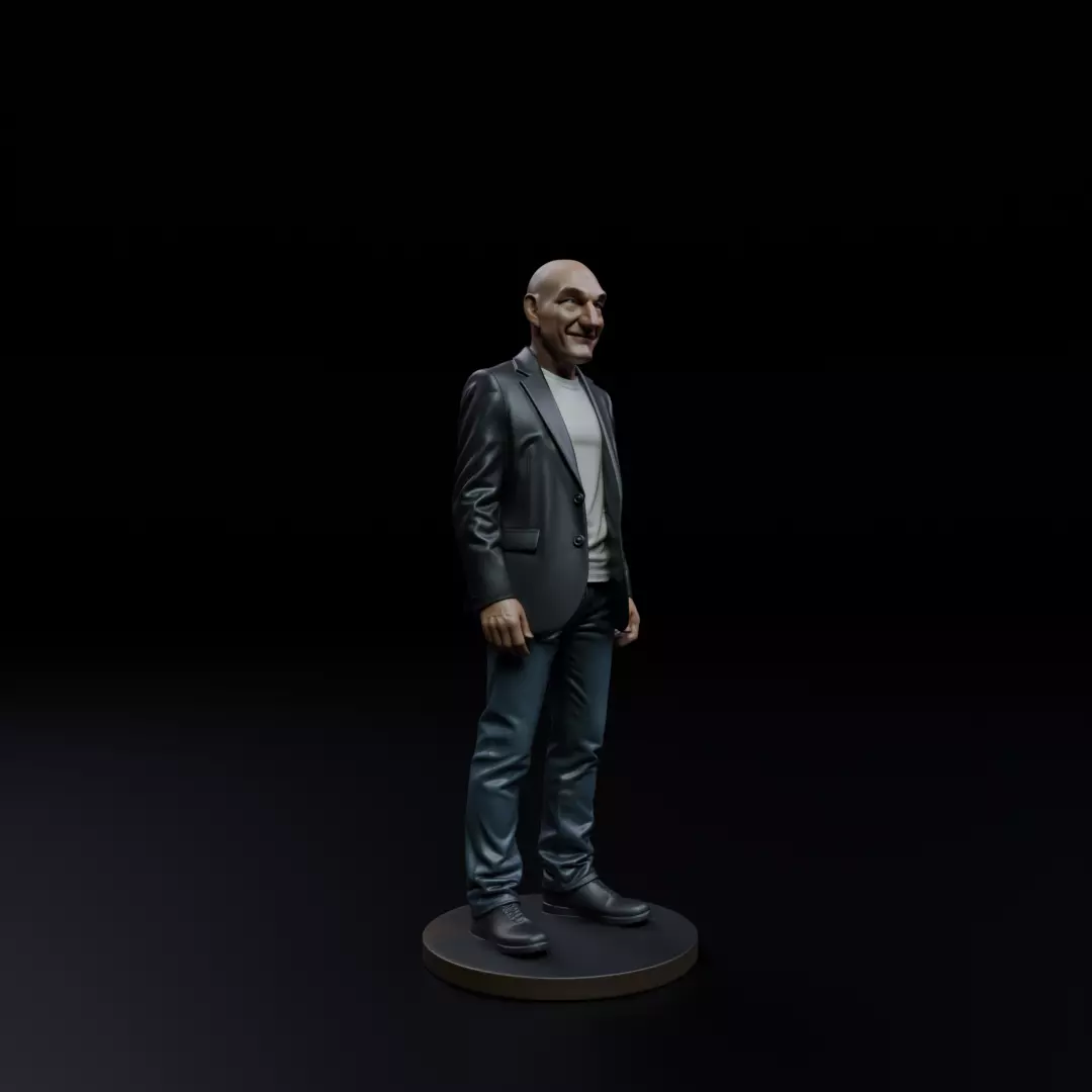Patrick Stewart 3D print model_12